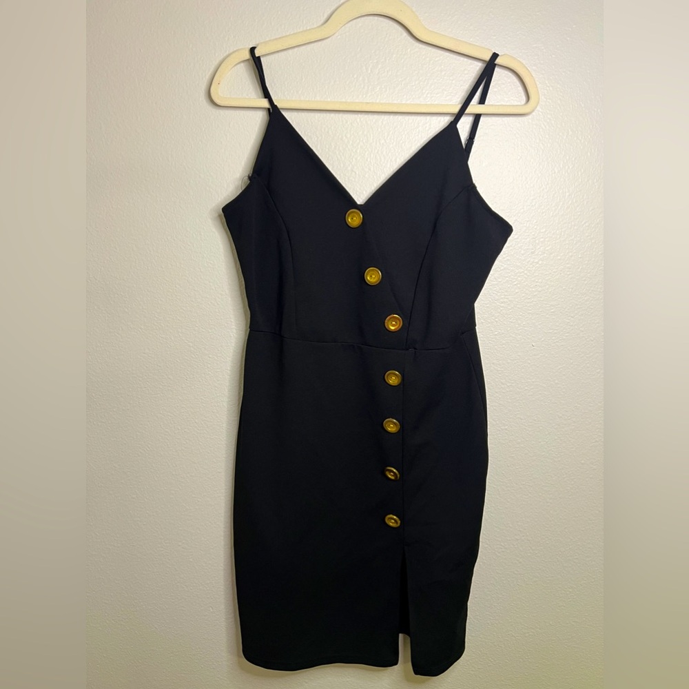 Mini Black&Gold Dress Size L